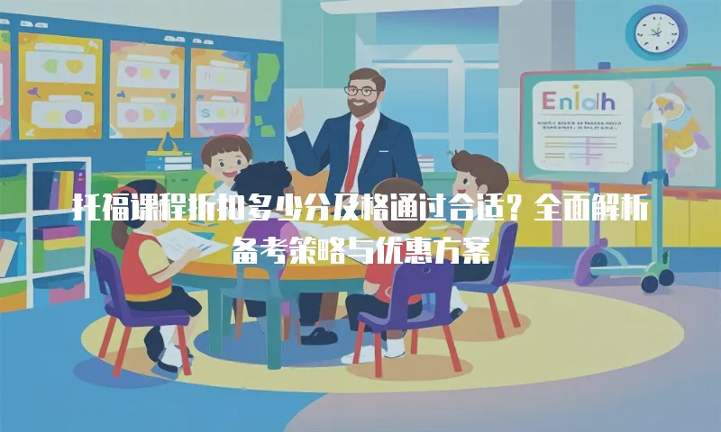 托福课程折扣多少分及格通过合适？全面解析备考策略与优惠方案