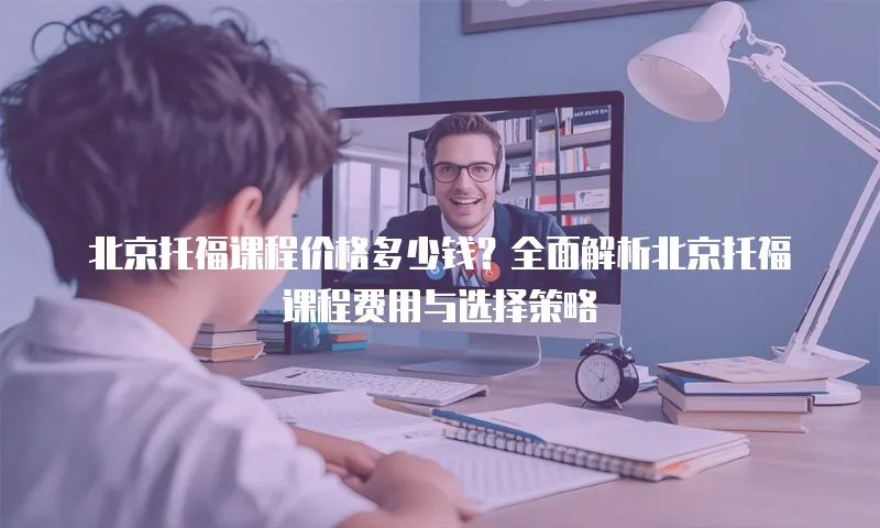 北京托福课程价格多少钱？全面解析北京托福课程费用与选择策略