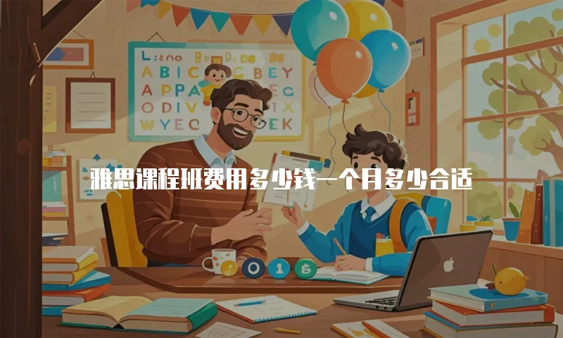雅思课程班费用多少钱一个月多少合适