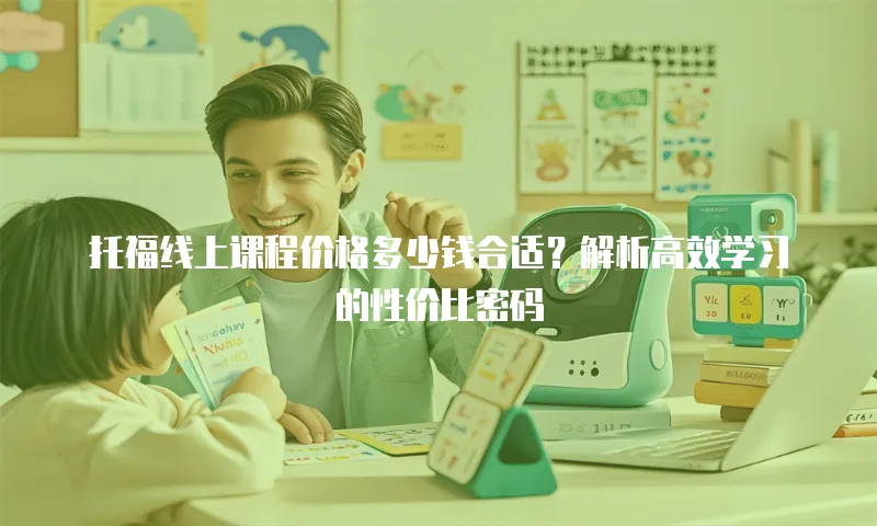 托福线上课程价格多少钱合适？解析高效学习的性价比密码