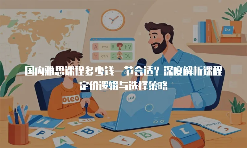 国内雅思课程多少钱一节合适？深度解析课程定价逻辑与选择策略