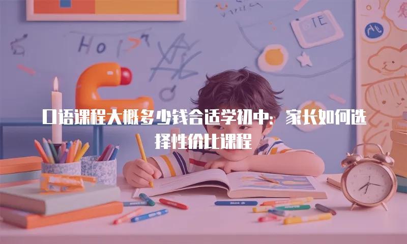 口语课程大概多少钱合适学初中：家长如何选择性价比课程