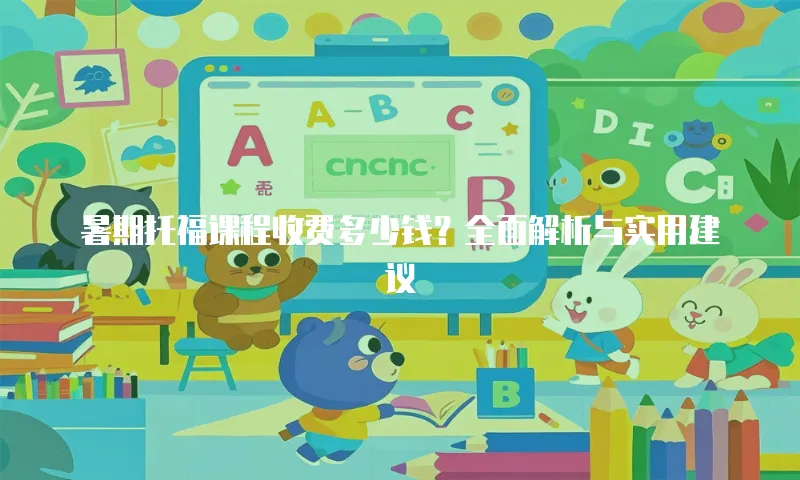 暑期托福课程收费多少钱？全面解析与实用建议