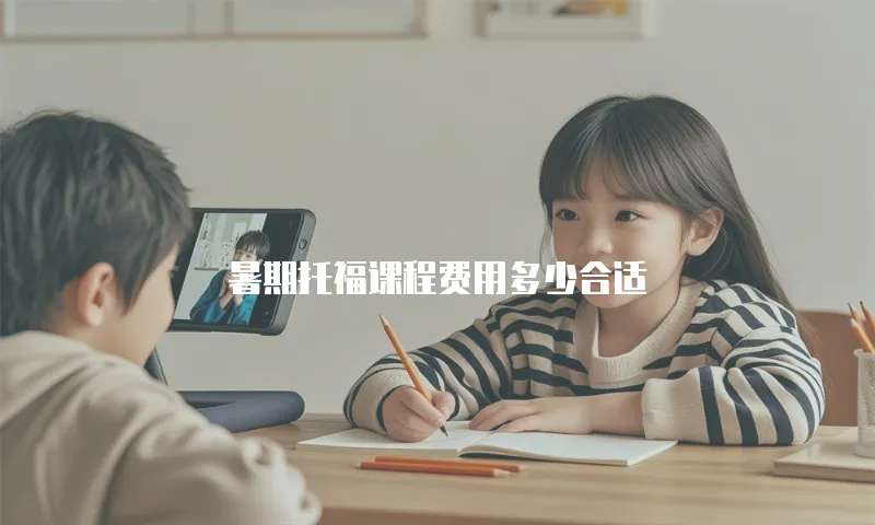 暑期托福课程费用多少合适