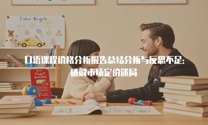 口语课程价格分析报告总结分析与反思不足：破解市场定价迷局