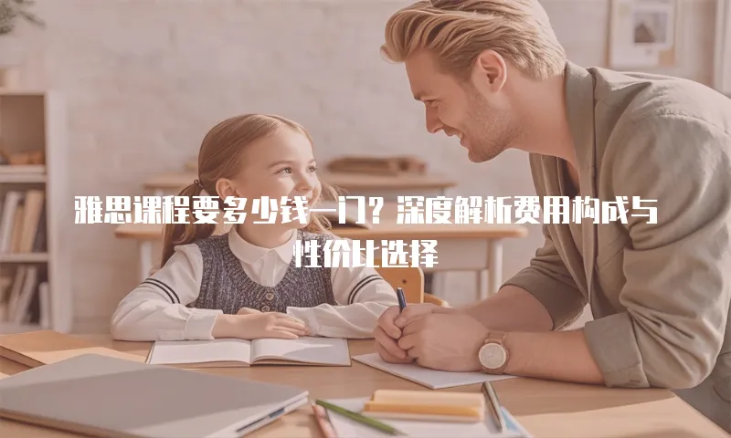 雅思课程要多少钱一门？深度解析费用构成与性价比选择
