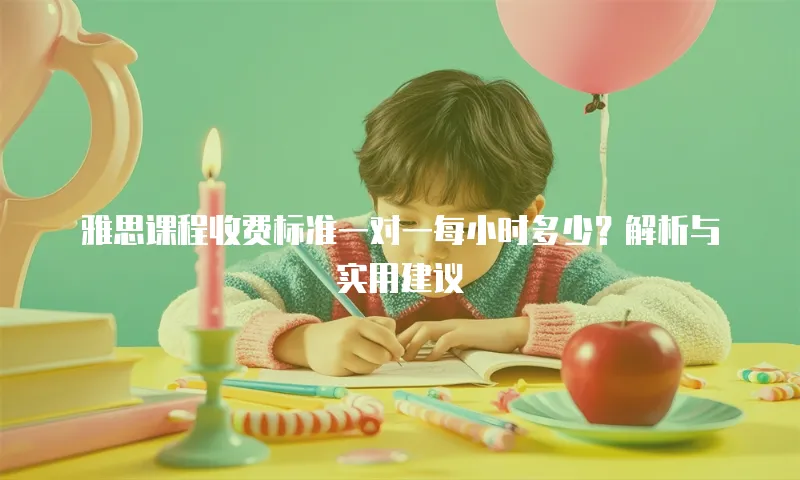 雅思课程收费标准一对一每小时多少？解析与实用建议