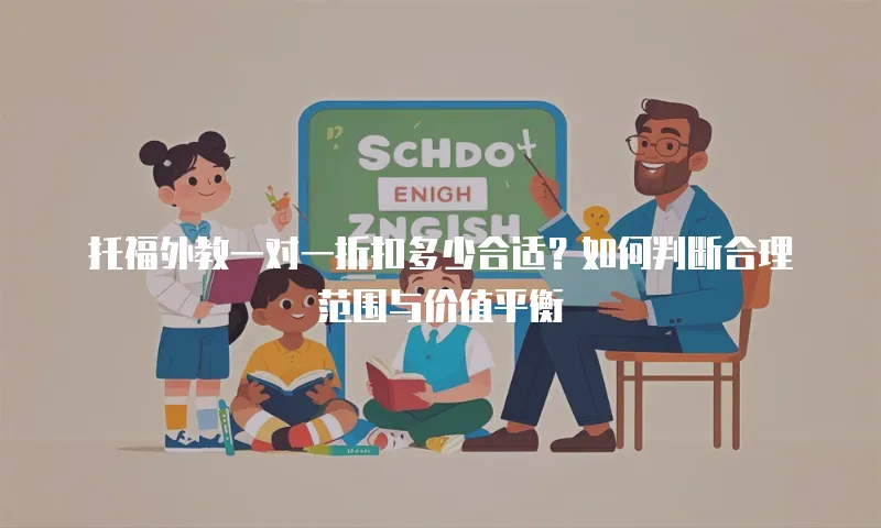 托福外教一对一折扣多少合适？如何判断合理范围与价值平衡