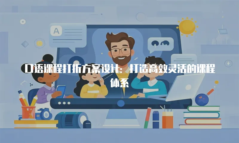 口语课程打折方案设计：打造高效灵活的课程体系