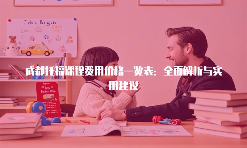 成都托福课程费用价格一览表：全面解析与实用建议