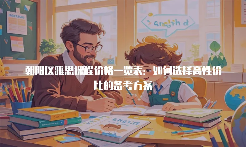 朝阳区雅思课程价格一览表：如何选择高性价比的备考方案