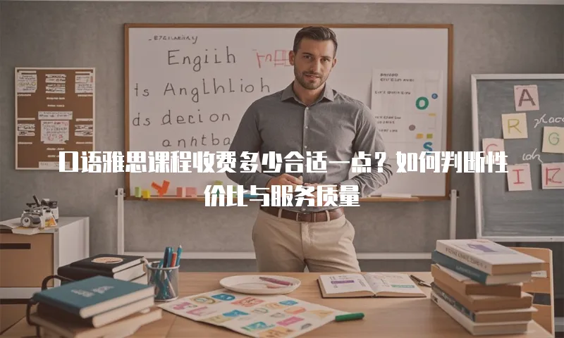 口语雅思课程收费多少合适一点？如何判断性价比与服务质量