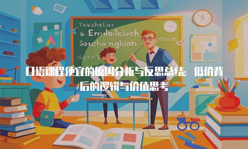 口语课程便宜的原因分析与反思总结：低价背后的逻辑与价值思考
