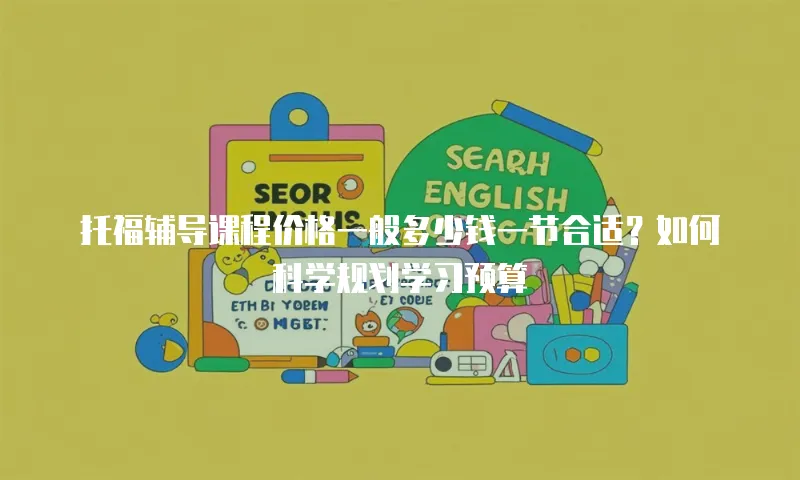 托福辅导课程价格一般多少钱一节合适？如何科学规划学习预算