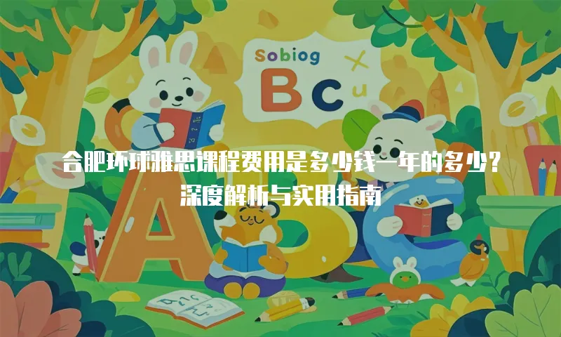 合肥环球雅思课程费用是多少钱一年的多少？深度解析与实用指南