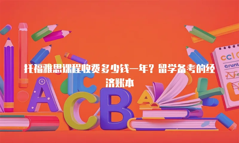 托福雅思课程收费多少钱一年？留学备考的经济账本
