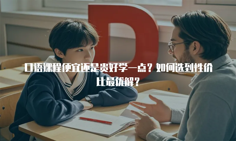 口语课程便宜还是贵好学一点？如何选到性价比最优解？