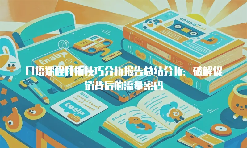 口语课程打折技巧分析报告总结分析：破解促销背后的流量密码