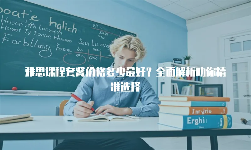 雅思课程套餐价格多少最好？全面解析助你精准选择
