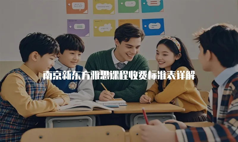 南京新东方雅思课程收费标准表详解