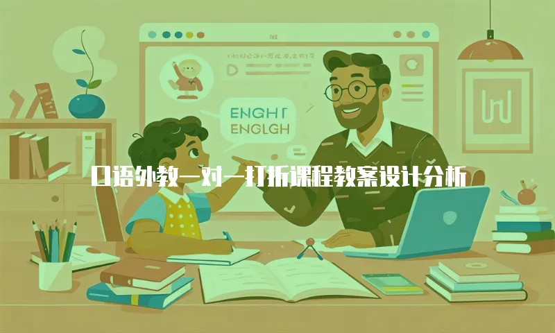 口语外教一对一打折课程教案设计分析