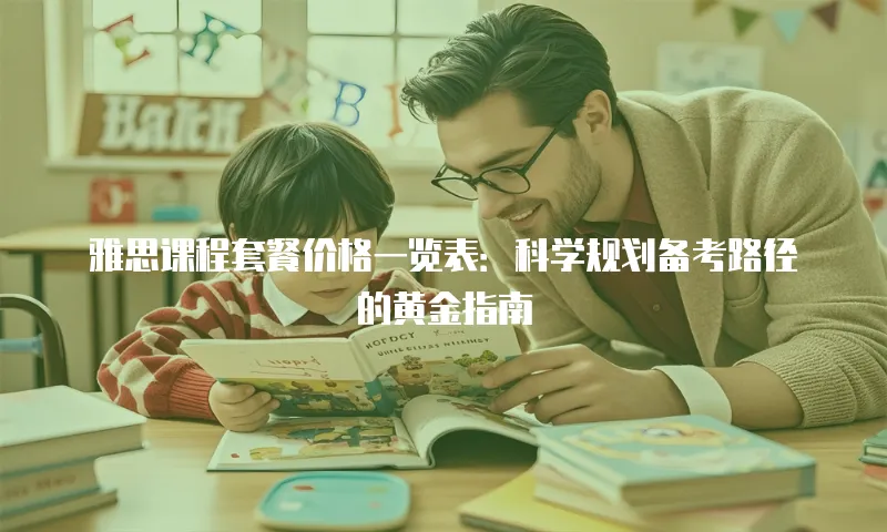 雅思课程套餐价格一览表：科学规划备考路径的黄金指南