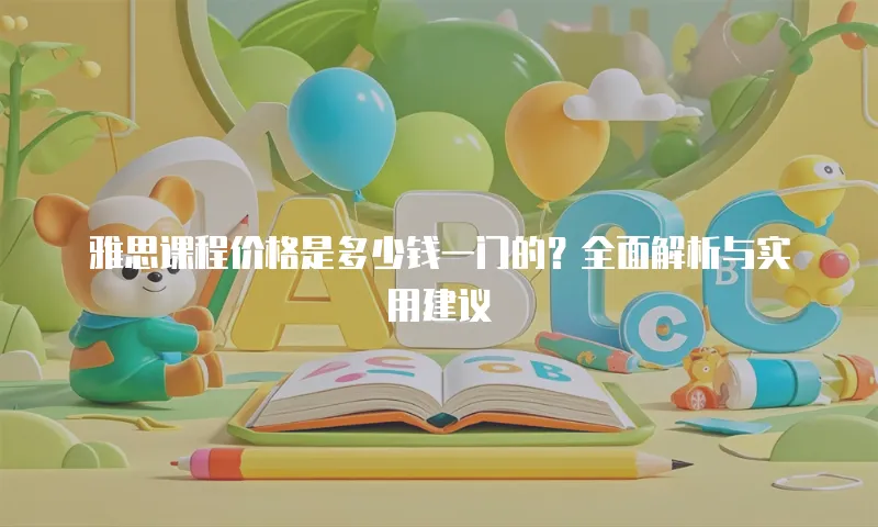 雅思课程价格是多少钱一门的？全面解析与实用建议