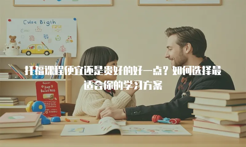 托福课程便宜还是贵好的好一点？如何选择最适合你的学习方案