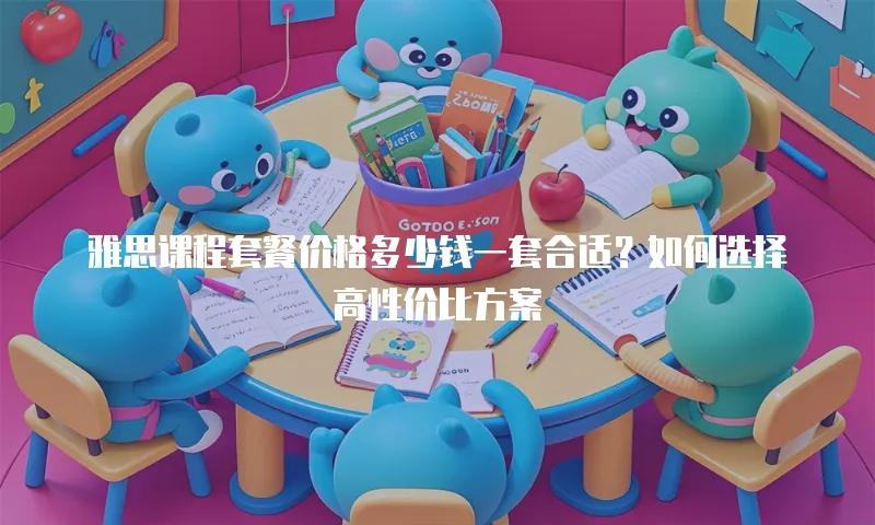 雅思课程套餐价格多少钱一套合适？如何选择高性价比方案