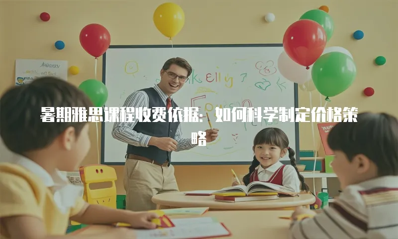 暑期雅思课程收费依据：如何科学制定价格策略
