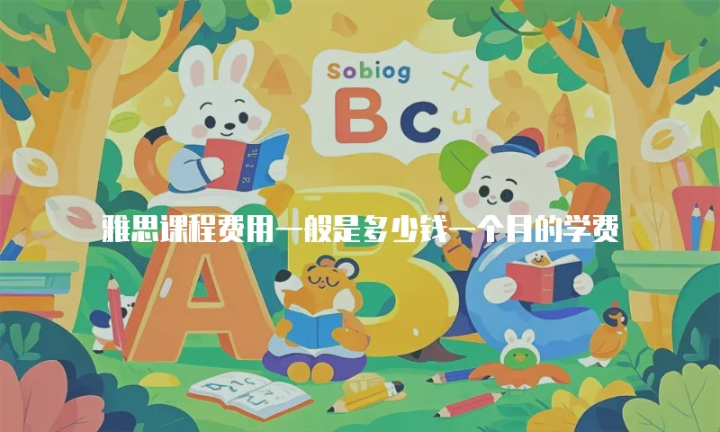 雅思课程费用一般是多少钱一个月的学费