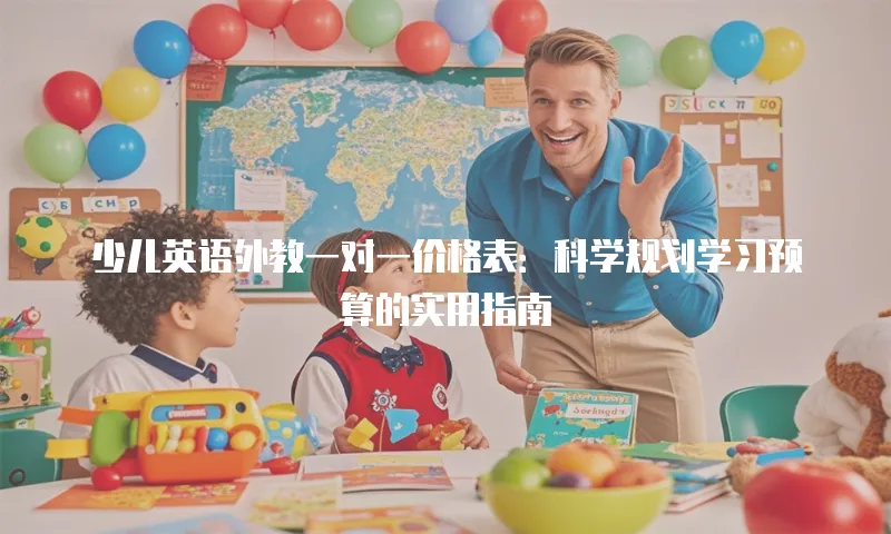 少儿英语外教一对一价格表：科学规划学习预算的实用指南