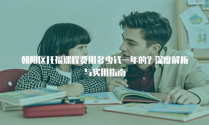 朝阳区托福课程费用多少钱一年的？深度解析与实用指南