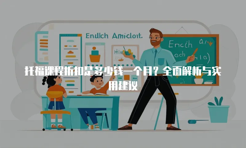 托福课程折扣是多少钱一个月？全面解析与实用建议