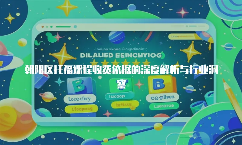 朝阳区托福课程收费依据的深度解析与行业洞察