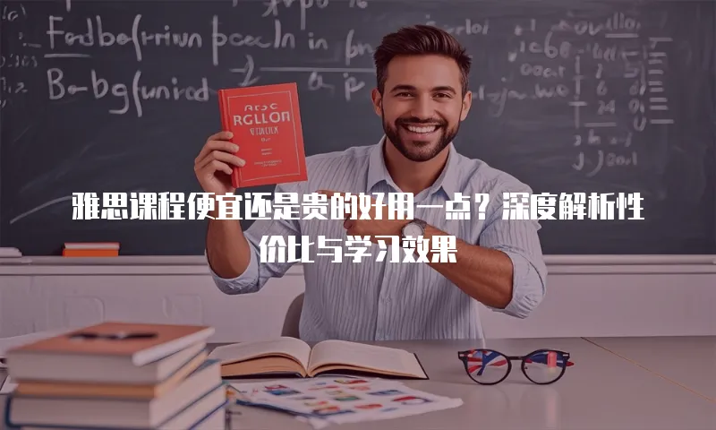 雅思课程便宜还是贵的好用一点？深度解析性价比与学习效果