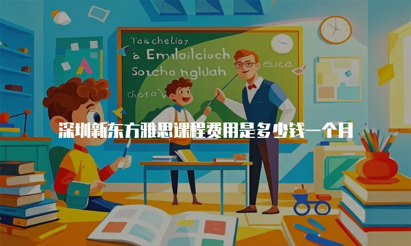 深圳新东方雅思课程费用是多少钱一个月