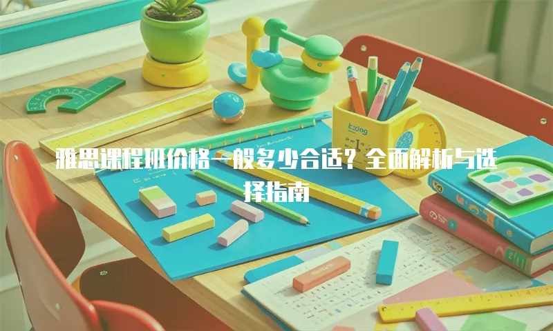 雅思课程班价格一般多少合适？全面解析与选择指南