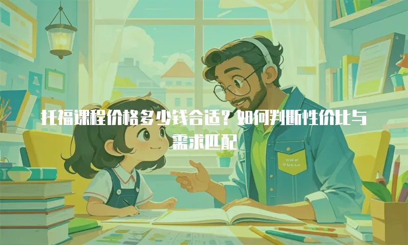 托福课程价格多少钱合适？如何判断性价比与需求匹配