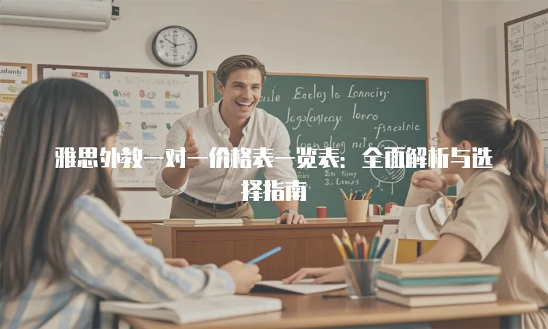 雅思外教一对一价格表一览表：全面解析与选择指南