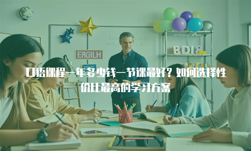 口语课程一年多少钱一节课最好？如何选择性价比最高的学习方案