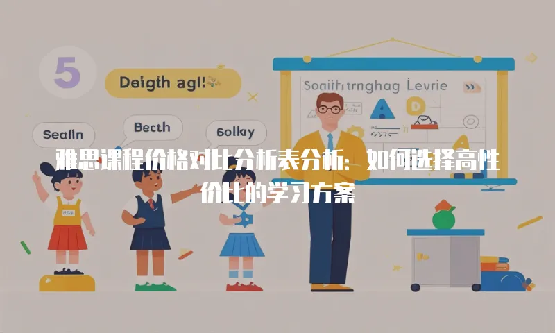 雅思课程价格对比分析表分析：如何选择高性价比的学习方案