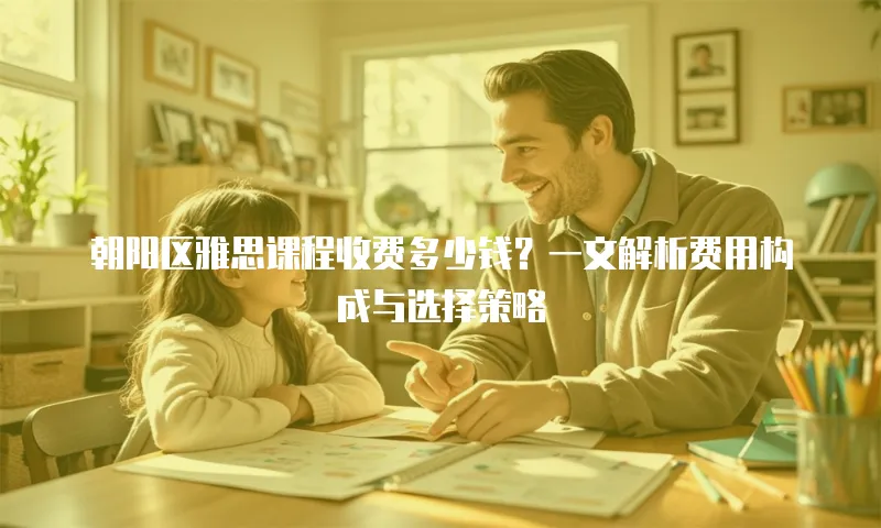 朝阳区雅思课程收费多少钱？一文解析费用构成与选择策略