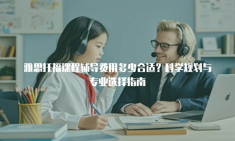 雅思托福课程辅导费用多少合适？科学规划与专业选择指南