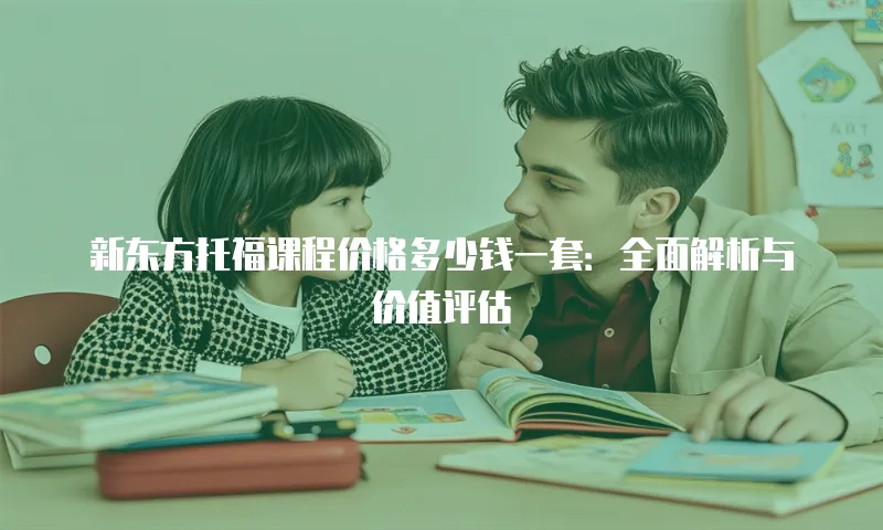 新东方托福课程价格多少钱一套：全面解析与价值评估