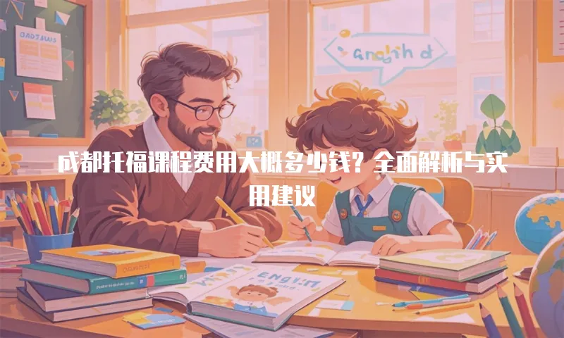 成都托福课程费用大概多少钱？全面解析与实用建议