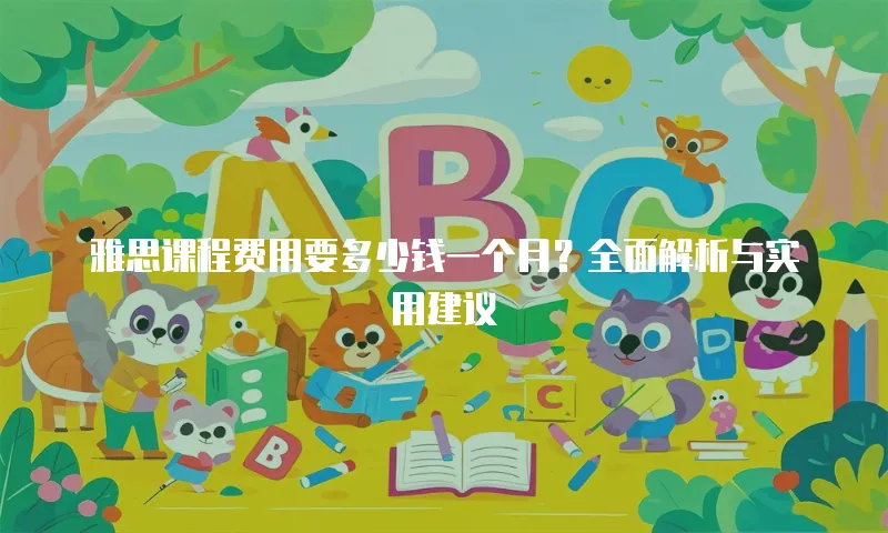 雅思课程费用要多少钱一个月？全面解析与实用建议