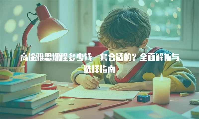 高途雅思课程多少钱一套合适的？全面解析与选择指南
