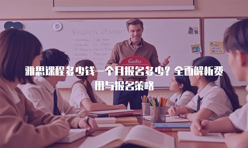 雅思课程多少钱一个月报名多少？全面解析费用与报名策略
