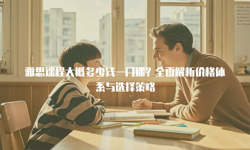 雅思课程大概多少钱一门课？全面解析价格体系与选择策略